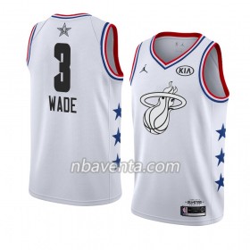 Camiseta Hombre Miami Heat Dwyane Wade 3 2019 All-Star Jordan Brand Blanco Swingman